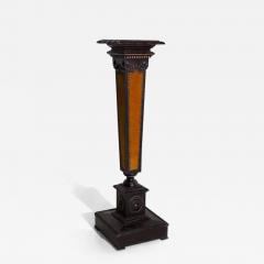 Carlo Bugatti Carlo Bugatti Attr Rare Italian Pedestal in velvet - 3698472