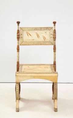 Carlo Bugatti RARE OAK AND PARCHMENT CHAIR BY CARLO BUGATTI - 2109996