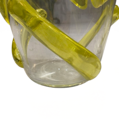 Carlo Colizza Colizza Murano Glass Neon Yellow Vases - 4005740