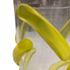 Carlo Colizza Colizza Murano Glass Neon Yellow Vases - 4005741