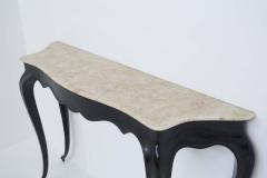 Carlo Enrico Rava Italian Vintage Console in Marble and Wood by Carlo Enrico Rava - 2079100