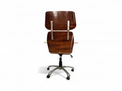 Carlo Fongaro Tall Dinamarquesa Armchair in Rosewood Carlo Fongaro 1970s Lot 736A - 4374956