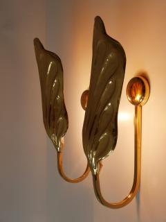 Carlo Giorgi Set of Two Brass Leaf Wall Lamps or Sconces by Carlo Giorgi for Bottega Gadda - 1801530