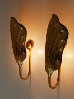 Carlo Giorgi Set of Two Brass Leaf Wall Lamps or Sconces by Carlo Giorgi for Bottega Gadda - 1801532