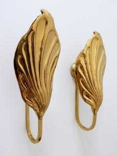 Carlo Giorgi Set of Two Brass Leaf Wall Lamps or Sconces by Carlo Giorgi for Bottega Gadda - 1801533