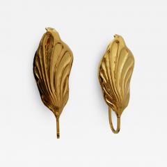 Carlo Giorgi Set of Two Brass Leaf Wall Lamps or Sconces by Carlo Giorgi for Bottega Gadda - 1804040