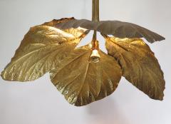 Carlo Giorgi chic brass rhubarb leaves lamp - 2371938