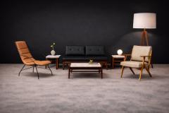 Carlo Hauner Armchair in Brown Leather Iron Carlo Hauner 1950s - 4546512