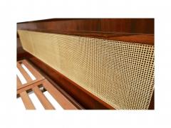 Carlo Hauner Bed with Headrest in Rosewood Carlo Hauner for Forma 1950s - 4335588