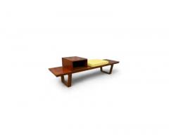 Carlo Hauner Brazilian Modern Bench in Hardwood by Carlo Hauner for Forma Brazil c 1950 - 3339183