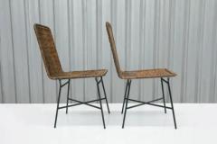 Carlo Hauner Brazilian Modern Chairs in Caning and Metal by Carlo Hauner 1950s Brazil - 3186546