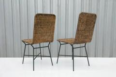 Carlo Hauner Brazilian Modern Chairs in Caning and Metal by Carlo Hauner 1950s Brazil - 3186551