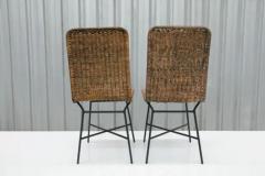Carlo Hauner Brazilian Modern Chairs in Caning and Metal by Carlo Hauner 1950s Brazil - 3186552