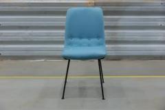 Carlo Hauner Brazilian Modern Chairs in Metal and Fabric by Carlo Hauner 1950s Brazil - 3357464