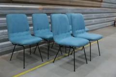 Carlo Hauner Brazilian Modern Chairs in Metal and Fabric by Carlo Hauner 1950s Brazil - 3357477