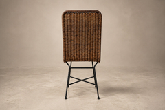 Carlo Hauner Brazilian Modern Pair of Chairs in Iron Wicker by Carlo Hauner Brazil 1950s - 4715700