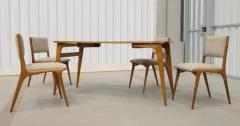 Carlo Hauner Brazilian Modern Set of Four Chairs in Caviuna Wood by Carlo Hauner Brazil - 3488616