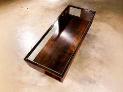 Carlo Hauner Coffee Table in Rosewood and Glass Carlo Hauner 1950s Lot 863A - 4455609