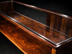 Carlo Hauner Coffee Table in Rosewood and Glass Carlo Hauner 1950s Lot 863A - 4455610