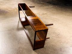 Carlo Hauner Coffee Table in Rosewood and Glass Carlo Hauner 1950s Lot 863A - 4455611