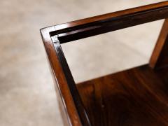 Carlo Hauner Coffee Table in Rosewood and Glass Carlo Hauner 1950s Lot 863A - 4455616