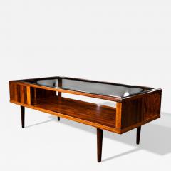 Carlo Hauner Coffee Table in Rosewood and Glass Carlo Hauner 1950s Lot 863A - 4490870