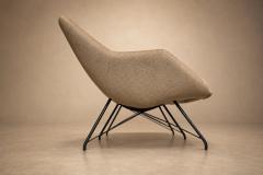 Carlo Hauner Concha Loveseat in Metal Brass Toned Fabric by Carlo Hauner 1955 - 4659757