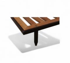 Carlo Hauner Daybed in Rosewood and Black Leather Carlo Hauner 1950s Lot 370A - 4374749