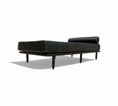 Carlo Hauner Daybed in Rosewood and Black Leather Carlo Hauner 1950s Lot 370A - 4374752