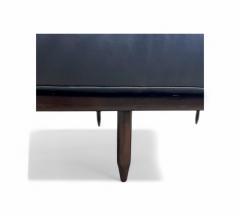 Carlo Hauner Daybed in Rosewood and Black Leather Carlo Hauner 1950s Lot 370A - 4374755