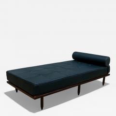 Carlo Hauner Daybed in Rosewood and Black Leather Carlo Hauner 1950s Lot 370A - 4379147