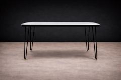 Carlo Hauner Dining Table in Hardwood and Iron att to Carlo Hauner 1950s - 4547143