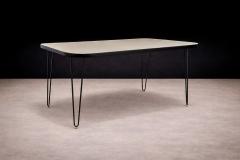 Carlo Hauner Dining Table in Hardwood and Iron att to Carlo Hauner 1950s - 4547145
