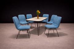 Carlo Hauner Dining Table in Hardwood and Iron att to Carlo Hauner 1950s - 4547147