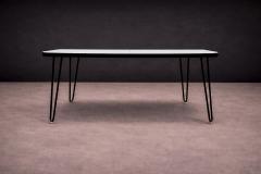 Carlo Hauner Dining Table in Hardwood and Iron att to Carlo Hauner 1950s - 4547149