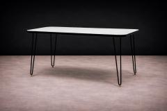 Carlo Hauner Dining Table in Hardwood and Iron att to Carlo Hauner 1950s - 4547150