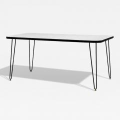 Carlo Hauner Dining Table in Hardwood and Iron att to Carlo Hauner 1950s - 4547574