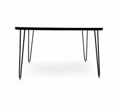 Carlo Hauner Dining Table in Hardwood and Iron att to Carlo Hauner 1950s Lot 328 - 4356801