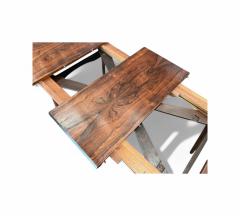 Carlo Hauner Extendable Dining Table in Rosewood Carlo Hauner 1950s Lot 444 - 4335681