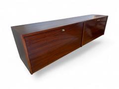 Carlo Hauner Floating Sideboard Bar in Rosewood Brass keys Carlo Hauner 1950s Lot 169A - 4175288