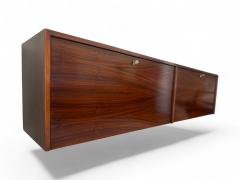 Carlo Hauner Floating Sideboard Bar in Rosewood Brass keys Carlo Hauner 1950s Lot 169A - 4175293