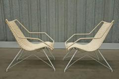 Carlo Hauner Mid Century Modern Armchairs in Iron Woven Cotton Fiber Carlo Hauner Brazil - 3186671