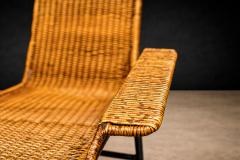 Carlo Hauner Pair of Armchairs wicker Iron Carlo Hauner 1950s - 4546765