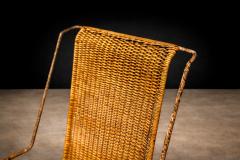 Carlo Hauner Pair of Armchairs wicker Iron Carlo Hauner 1950s - 4546768