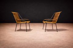 Carlo Hauner Pair of Armchairs wicker Iron Carlo Hauner 1950s - 4546770