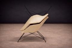 Carlo Hauner Pair of Concha Armchairs in Iron and leather Carlo Hauner - 4542614