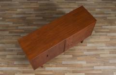 Carlo Jensen Carlo Jensen Bi Folding Door Walnut Credenza for Hundevad Co  - 4138467