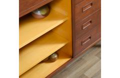 Carlo Jensen Carlo Jensen Bi Folding Door Walnut Credenza for Hundevad Co  - 4138470