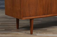 Carlo Jensen Carlo Jensen Bi Folding Door Walnut Credenza for Hundevad Co  - 4138472