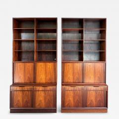 Carlo Jensen Carlo Jensen Poul Hundevad Danish Rosewood Bookcases Pair Available - 4679958